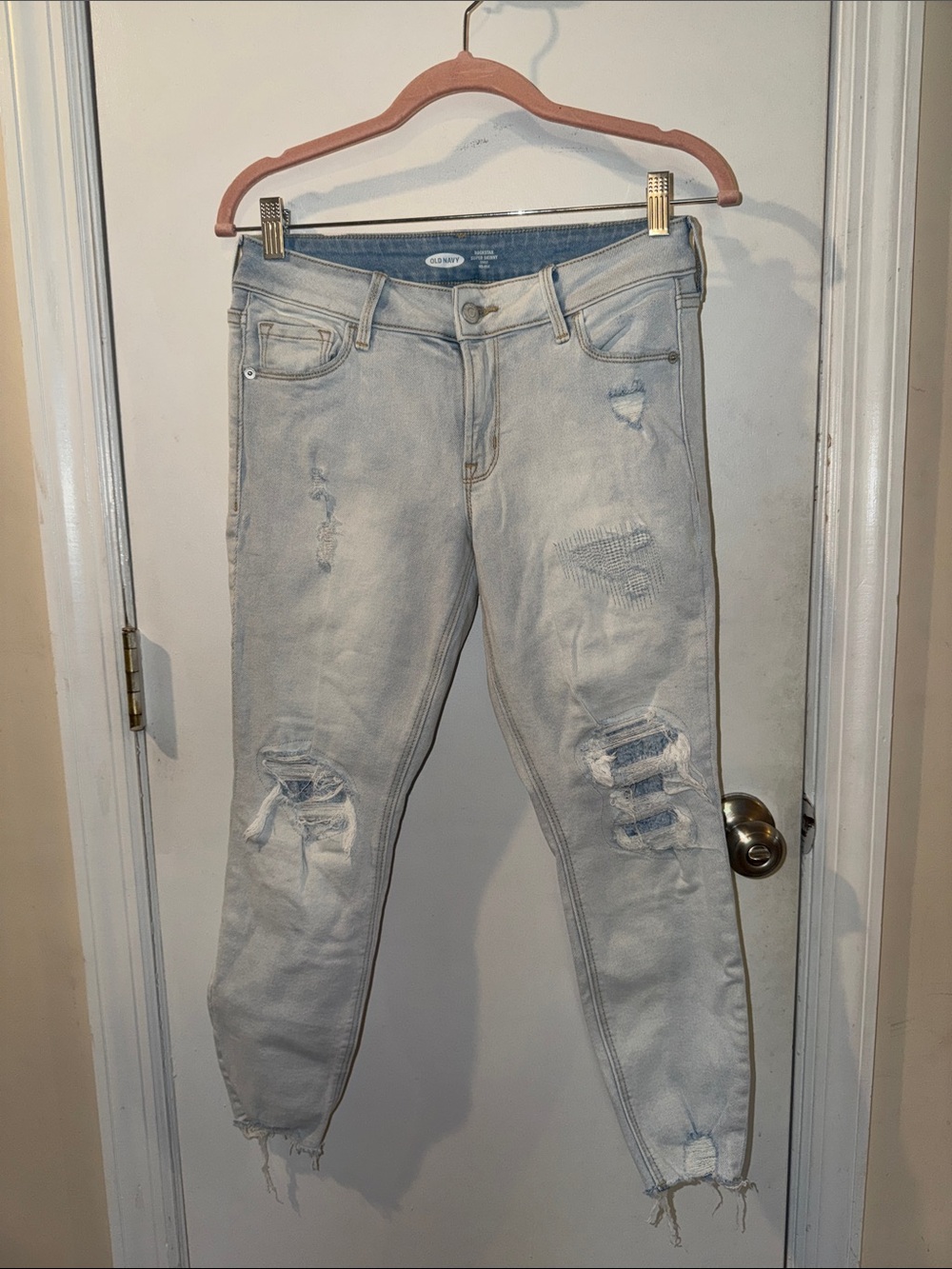 Old Navy Light Blue Rockstar Super Skinny Jeans